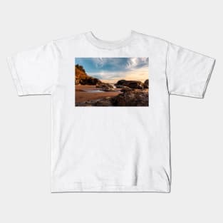 Golden hour at Houda Beach Kids T-Shirt